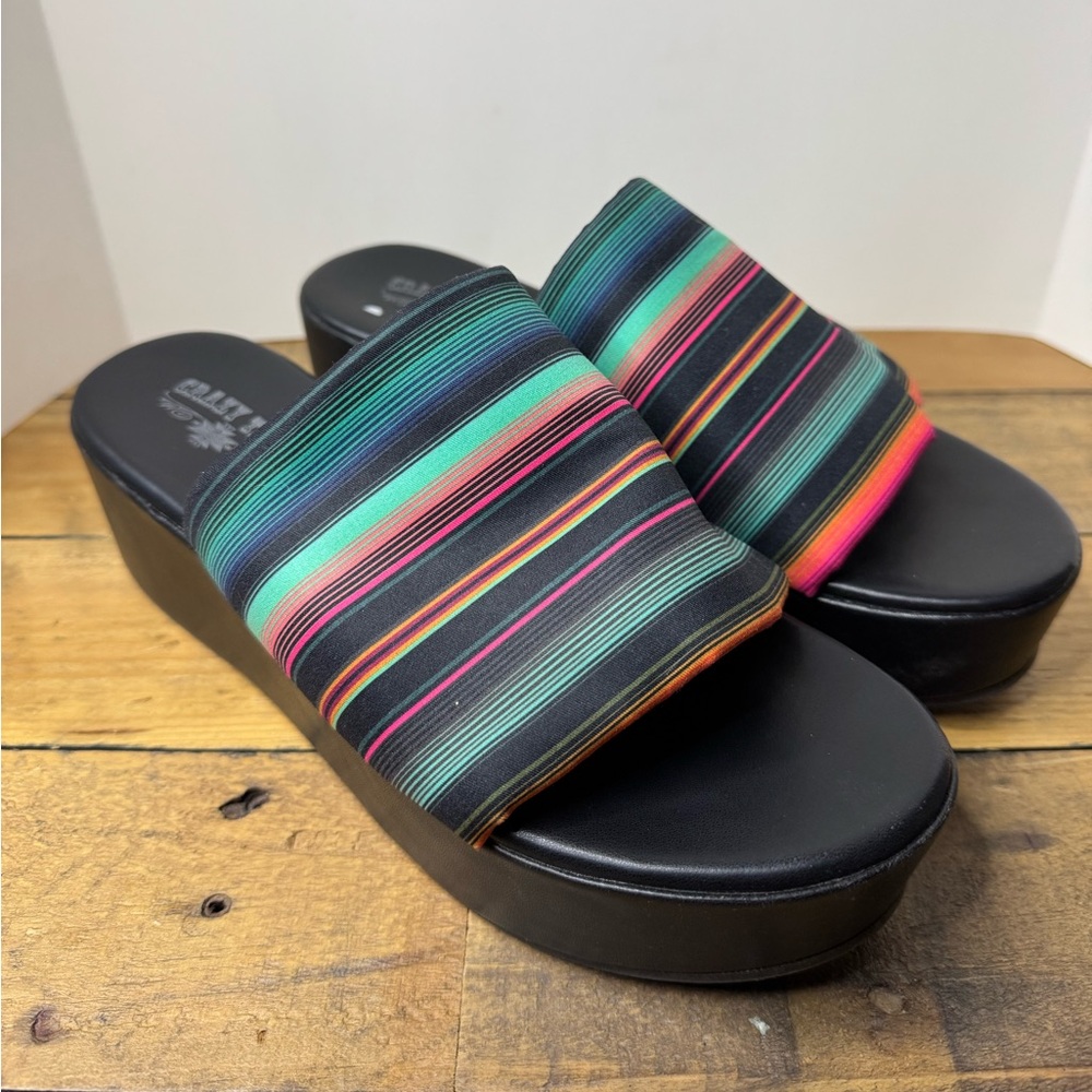 Crazy Train platform sandals